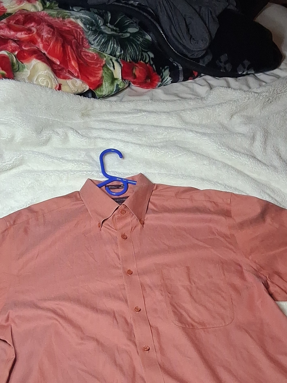 Nordstrom Men's Coral Button-Up Dress Shirt XL
